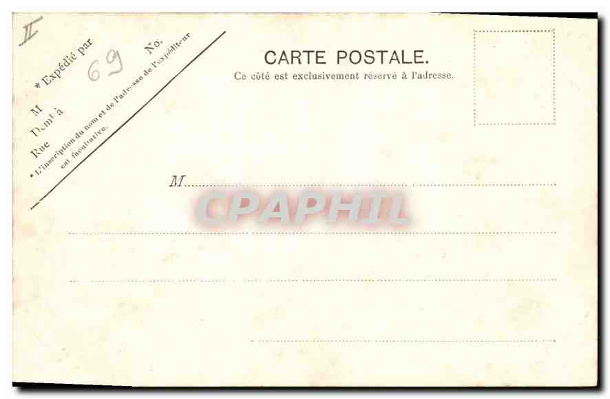CPA Lyon Nouvelle Chapelle des Capucins — Verso