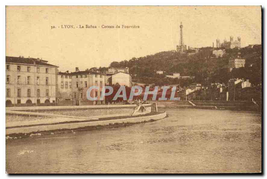 CPA Lyon La Saone Coteau de Fourviere