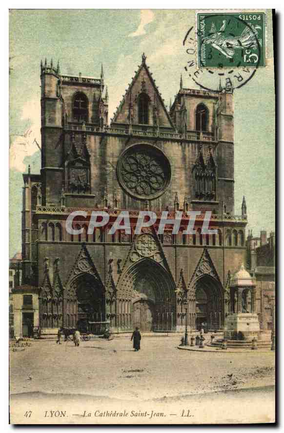 CPA Lyon la Cathedrale Saint Jean