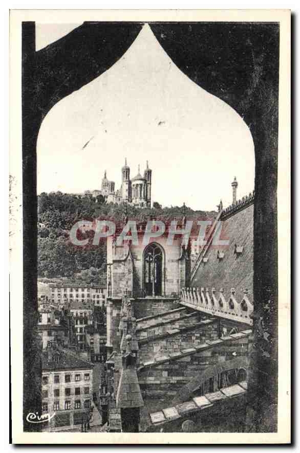 CPA Lyon (Rhone) Fourviere Vu de la Cathedrale St Jean