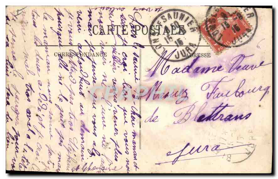 CPA Lyon Ascenseur de la Tour de Fourviere et le Restaurant Gay — Verso