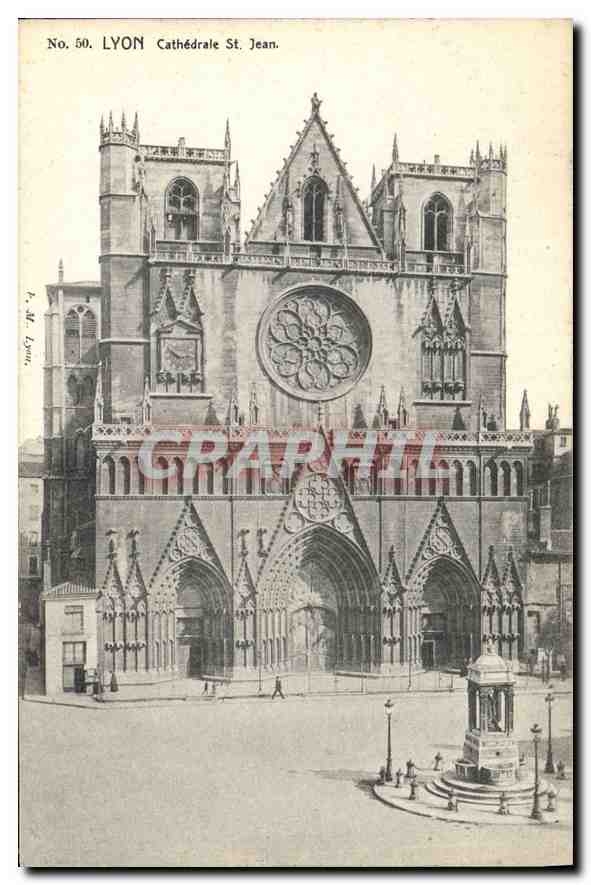 CPA Lyon Cathedrale Saint Jean