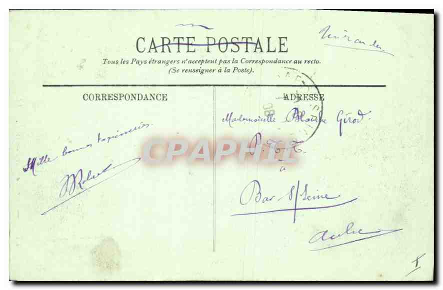 CPA Lyon Notre Dame de Fourviere — Verso
