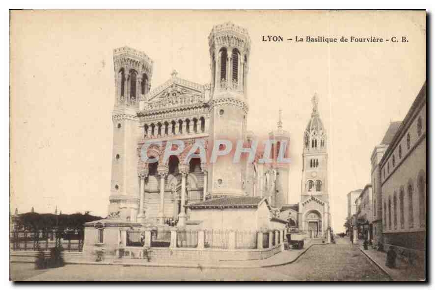 CPA Lyon La Basilique de Fourviere