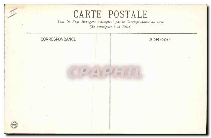 Vichy — Hôpital Militaire — G.D. — Rückseite