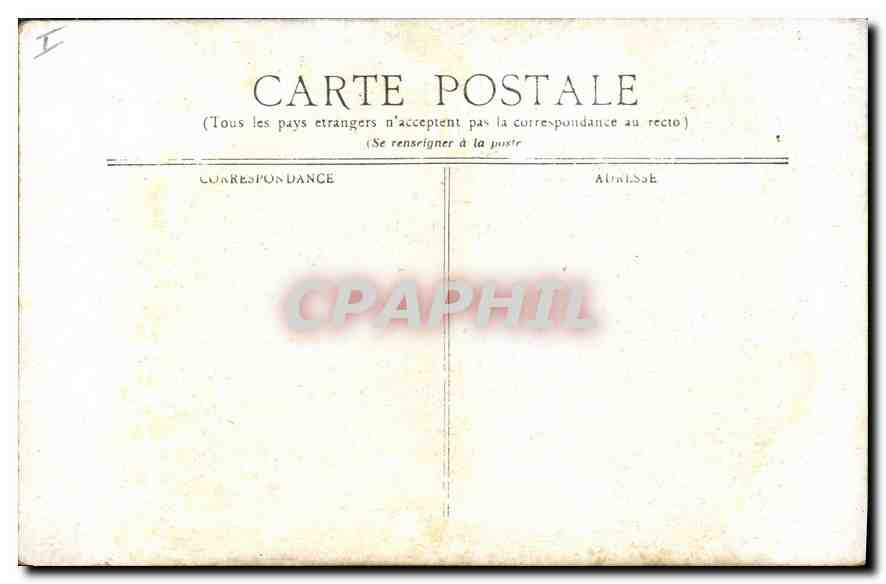 CPA Vichy Rue porte France et Vieille Tour — Rückseite