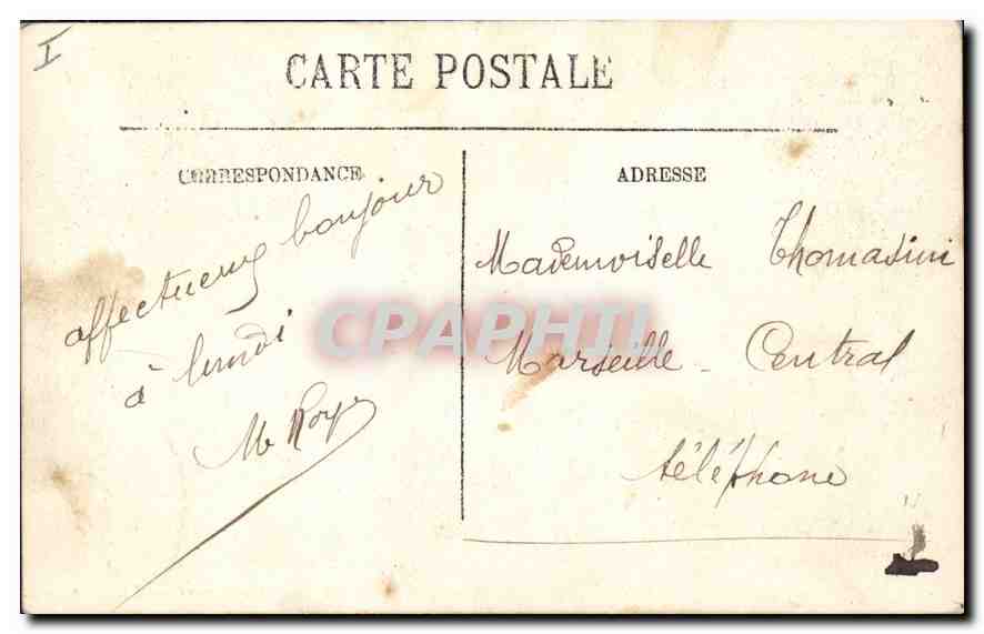 CPA Vichy Le Casino le Soir pendant leConcert — Verso