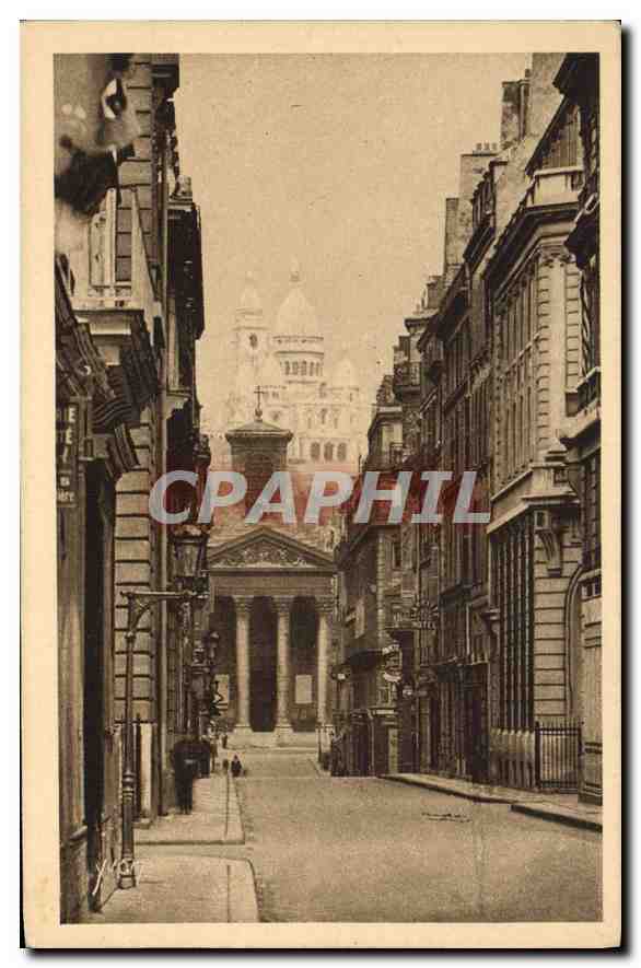 CPA Paris en Flanant Le Sacre Coeur vu de la Rue Lafitte
