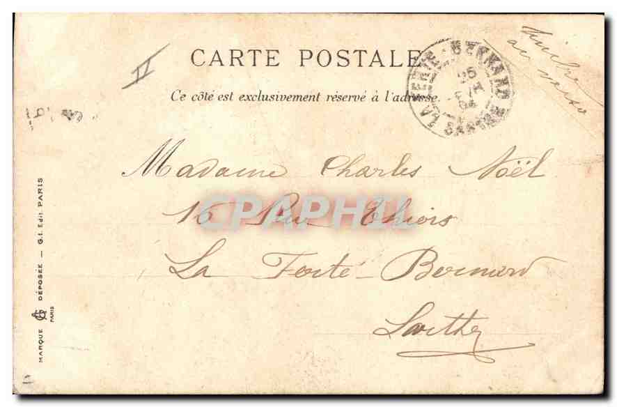 CPA Paris Montmartre  Rue de la Barre — Rückseite