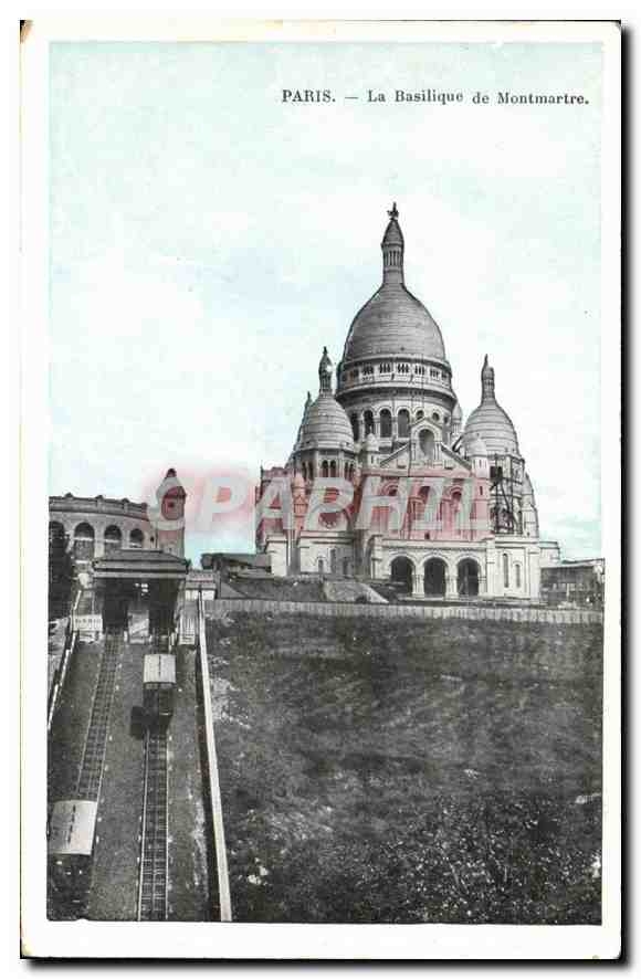 CPA Paris La Basilique de Montmartre