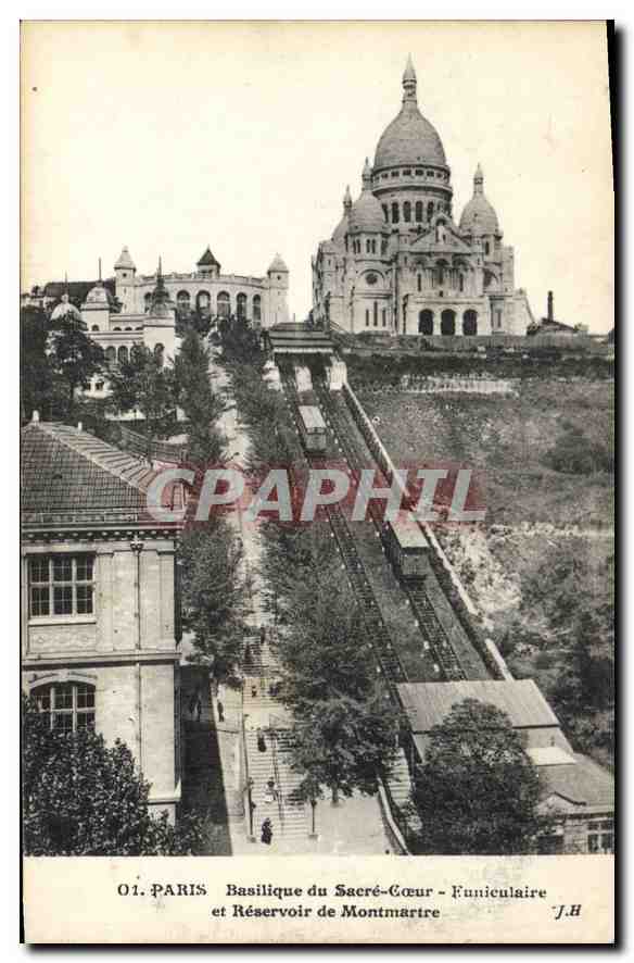 Paris — Basilika des Heiligen Herzens und Montmartre-Reservoir — J.H.