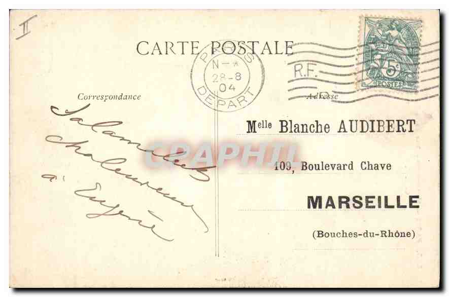 CPA Paris Montmartre Rue de la Barre — Rückseite