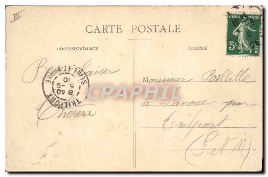 CPA Paris Sacre Coeur de Montmartre je vous envoie ce souvenir Cloche — Verso
