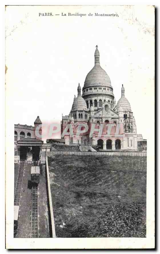 CPA Paris La Basilique de Montmartre