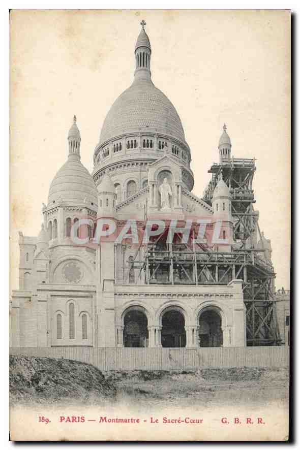PARIS — Montmartre — Le Sacré-Cœur — G. B. R. R. — n°189