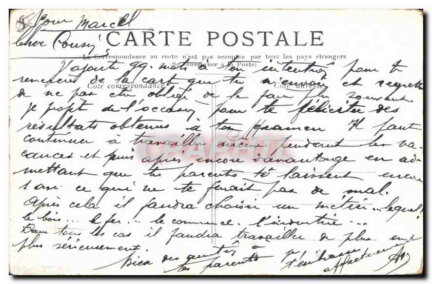 CPA Paris Le Sacre Coeur de Montmartre — Rückseite