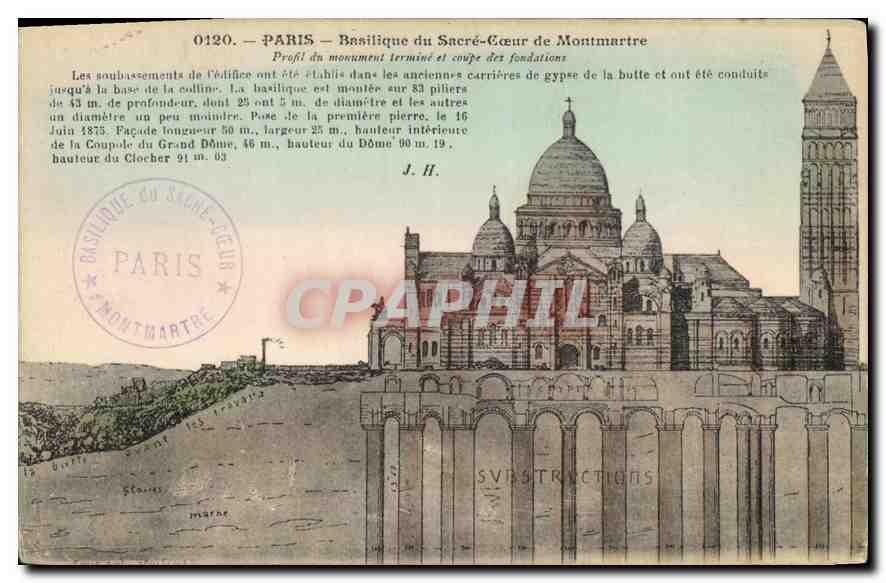 CPA Paris La Basilique du Sacre Coeur de Montmartre