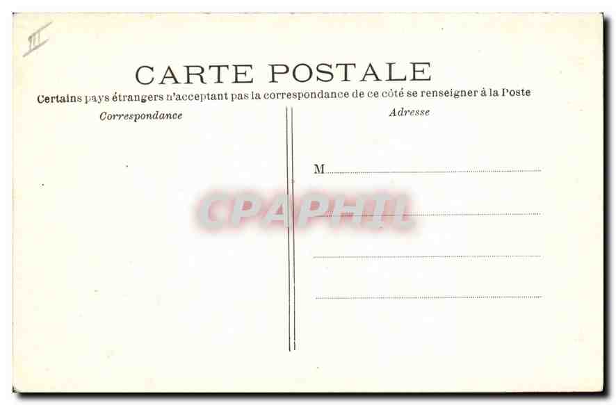 CPA Paris Montmartre La rue de la Barre et le Sacre Coeur — Verso