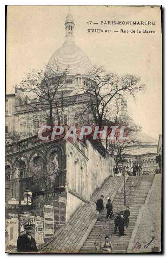 CPA Paris Montmartre XVIIIe arr Rue de la Barre