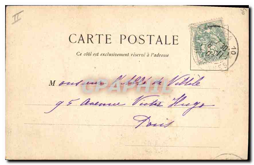 CPA Paris Montmartre XVIIIe arr Rue de la Barre — Verso