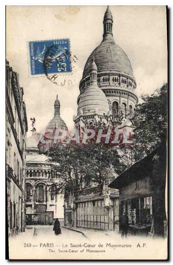 CPA Paris le Sacre Coeur de Montmartre