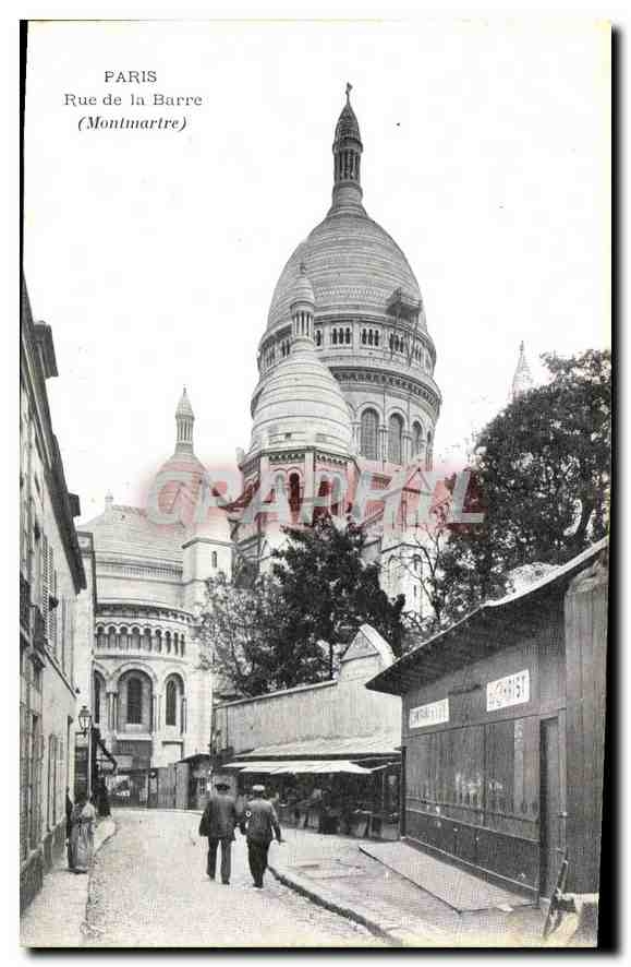 CPA Paris Rue de la Barre (Montmartre)