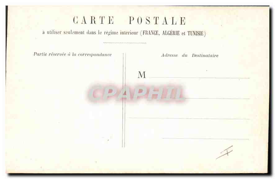 CPA Paris Rue de la Barre (Montmartre) — Rückseite