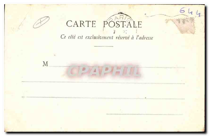 CPA Paris Basilique du Sacre Coeur sur la Butte Montmartre — Rückseite