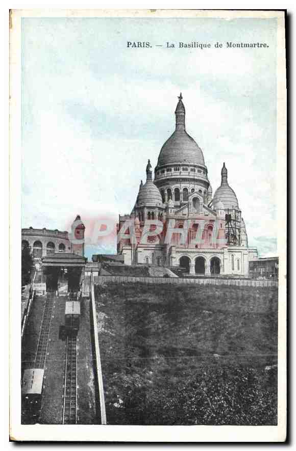 CPA Paris la Basilique de Montmartre