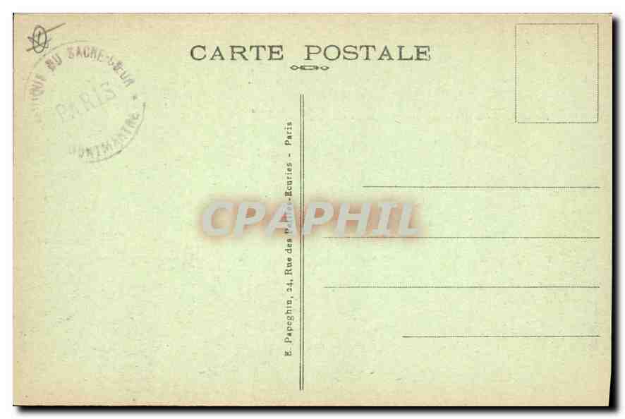 CPA Paris Le Funiculaire de la Basilique du Sacre Coeur de Montmartre — Rückseite