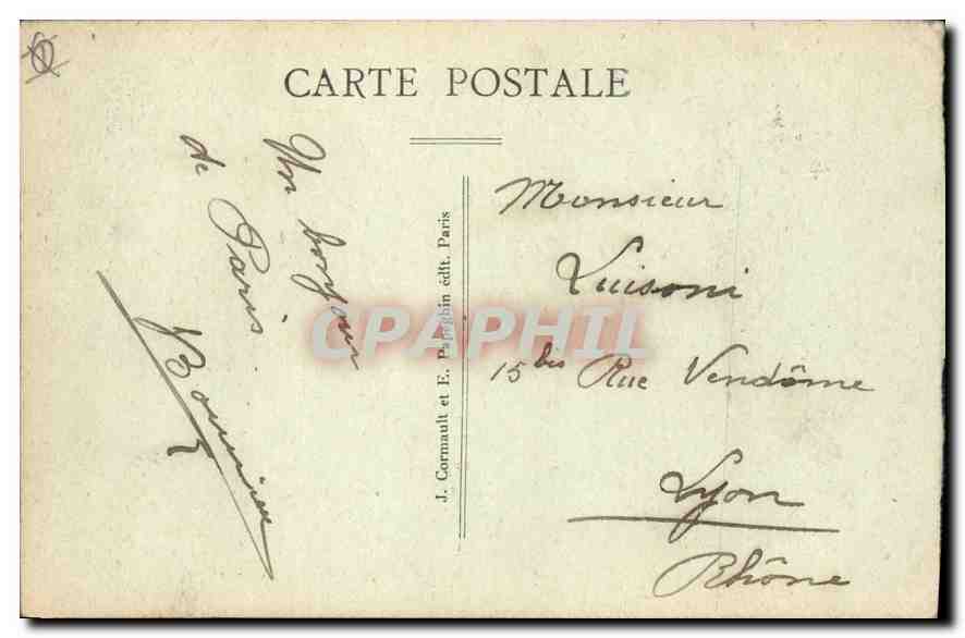 CPA Paris Le Funiculaire de la Basilique du Sacre Coeur de Montmartre Couvent S C al Montmartre — Rückseite