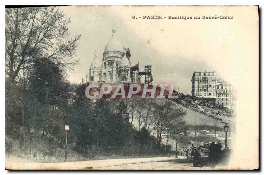 CPA Paris Basilique du Sacre Coeur