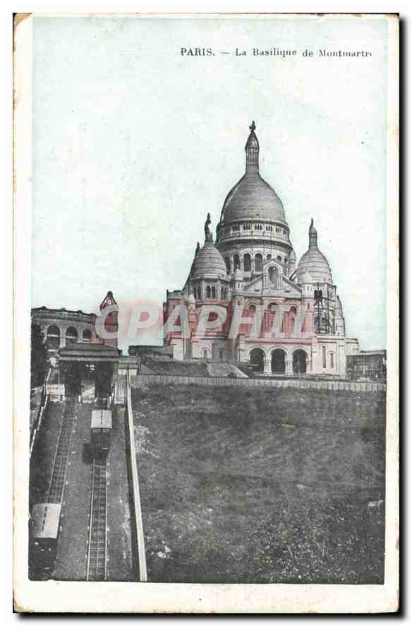 CPA Montmartre la Basilique de Montmartre