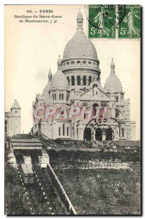 Paris — Basilique du Sacré-Cœur de Montmartre — J.H. éditeur