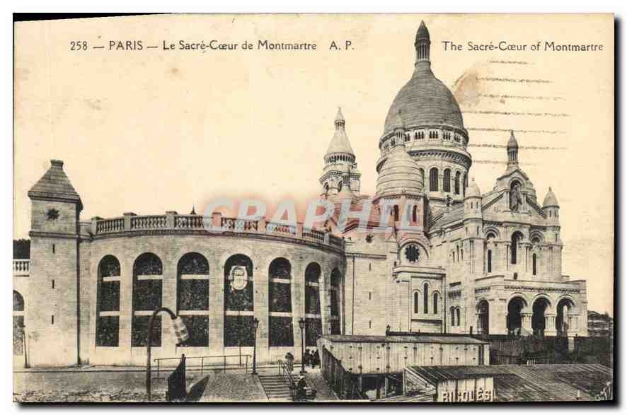CPA Montmartre le Sacre Coeur de Montmartre