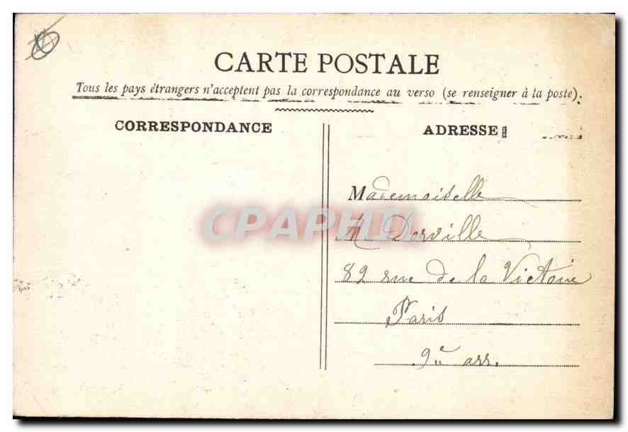 CPA Paris Le Funiculaire et basilique du Sacre Coeur de Montmartre — Rückseite