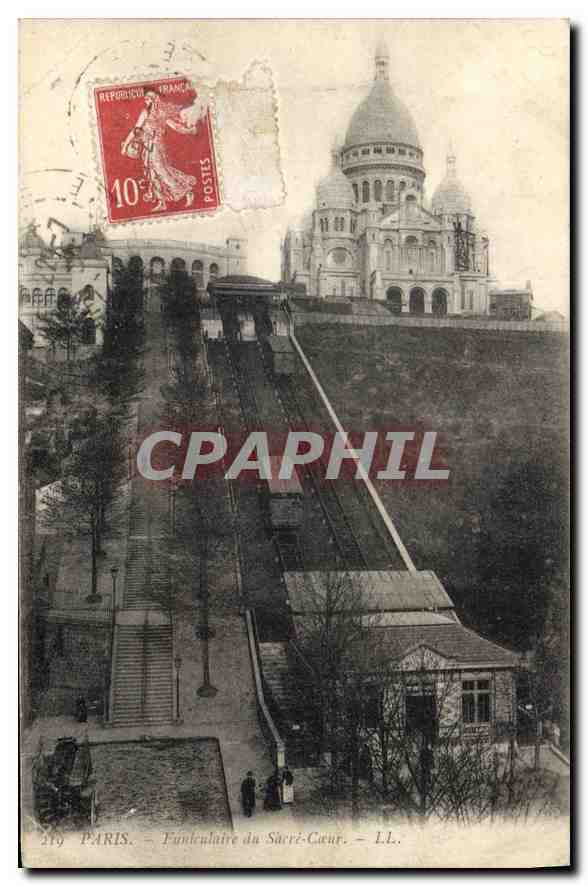 Paris — Funiculaire du Sacré-Cœur — L.L.