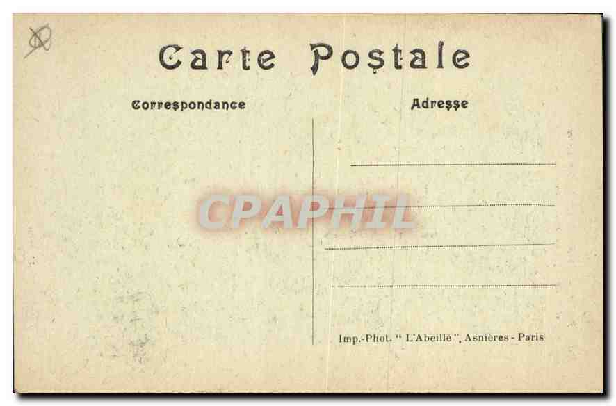 Paris — Le Funiculaire de Montmartre et la Basilique du Sacré-Cœur — Imp. Phot. 'L'Abeille', Asnières - Paris — Verso
