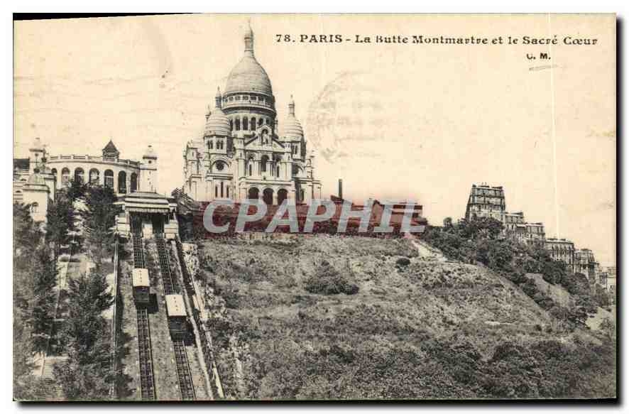 Paris - La Butte Montmartre et le Sacré Cœur — U. M. n° 78
