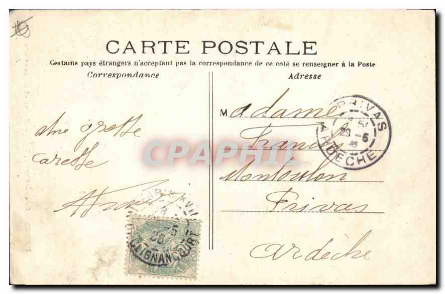PARIS – Sacré-Cœur, Funiculaire et Réservoir de Montmartre — A.J.H. n° XVIII — Verso