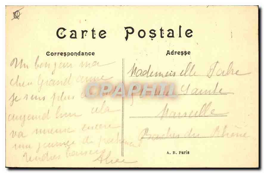 CPA Paris le Sacre Coeur Funiculaire — Rückseite