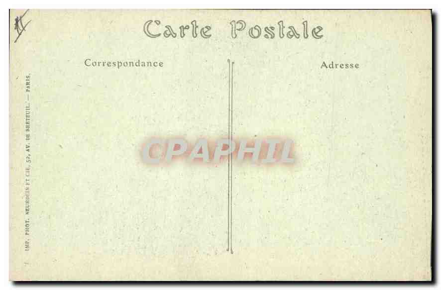 CPA Paris La Basilique du Sacre Coeur Le Campanile — Rückseite