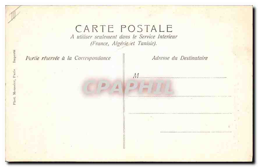 CPA Paris Funiculaire et Basilique de Montmartre — Verso