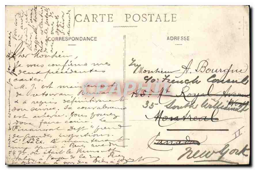 CPA Paris Le Funiculaire et le Sacre Coeur — Rückseite