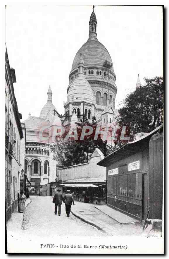 CPA Paris Rue de la Barre (Montmartre)