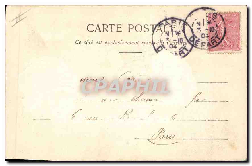 CPA Paris La Basilique du Sacre Coeur sur la Butte Montmartre — Rückseite