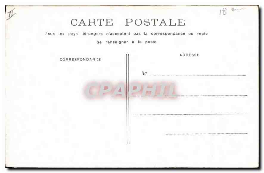 CPA Paris Rue de la Barre (Montmartre) — Rückseite