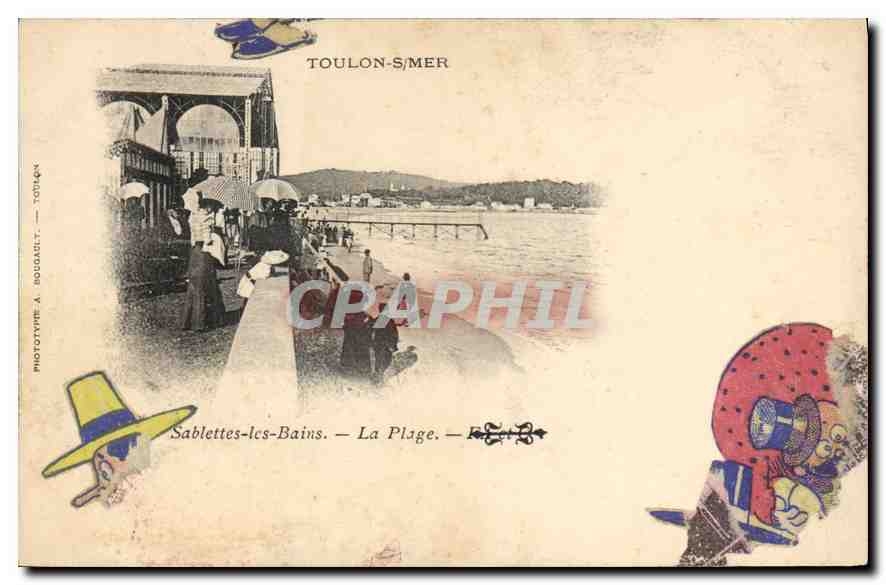 CPA Toulon sur Mer Sablettes les Bains La Plage