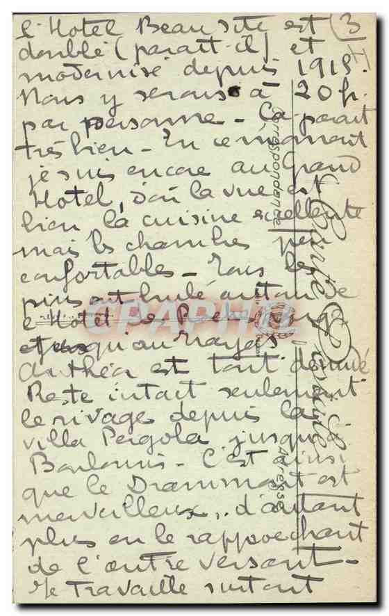 CPA L'Esterel Obelisque du Mal Infernet et Roc de l'Eveque — Rückseite