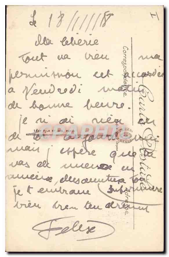 CPA Cap Brun Le Port Mejean et Pins des Magaud — Verso